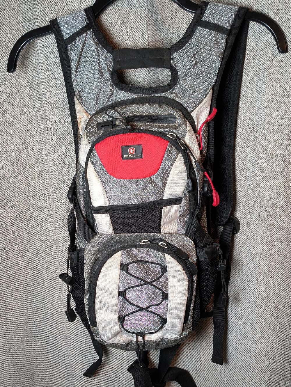SwissGear Red, Gray and Black Compact Hydration Backpack